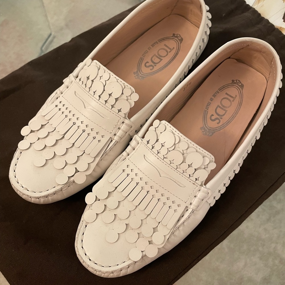 Tod’s - Lace-cut Leather Gommino Loafers